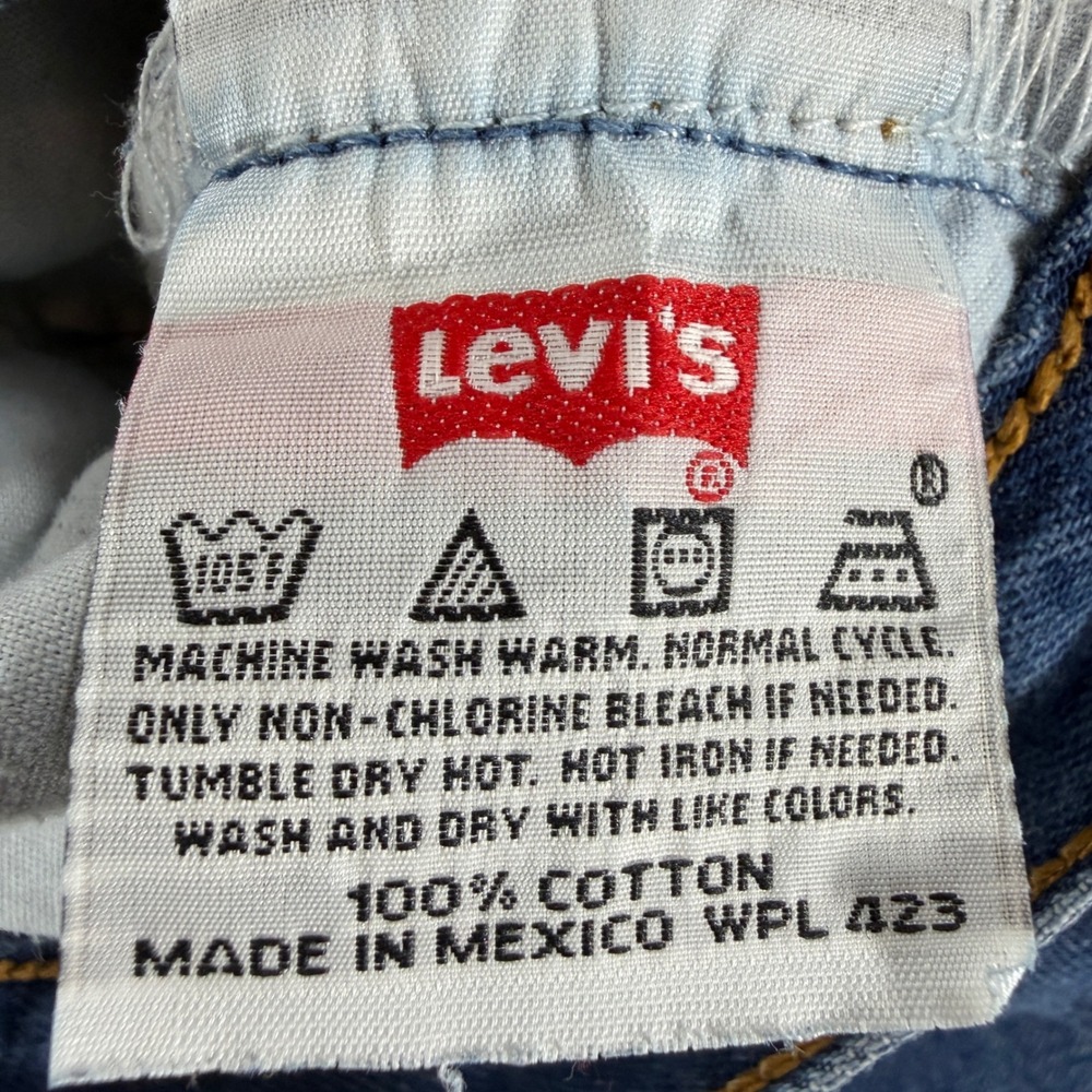 Vintage‎ Levis 501 Original Fit Button Fly Blue Jeans 00501-0115 Mens 36x32 - Picture 3 of 9